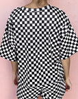 Checker Top and Shorts Set