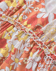 Louise Wide Flutter Sleeve Floral Dress