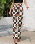 Checkered Rodeo Flare Pants