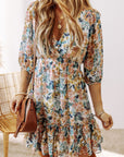 Amira High Waist Ruffled Dress
