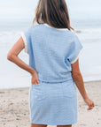 Scout Textured Crewneck Tee and Pocketed Skirt Set