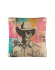 Baha Ranch Retro Pop Western Hey Cowboy Pillow Case Made in America