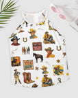 Vintage Cowboy Collage Western Tank Top