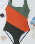 Oakleigh Padded Square Neck One Piece Swimsuit