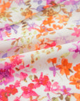 Floral Frilled V-Neck Puff Sleeve Dress