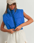Crop Puffer Vest