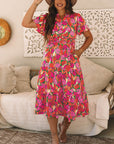 Lillie Floral Short Sleeve Maxi dress