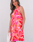 Bridget Abstract Floral Mini Dress