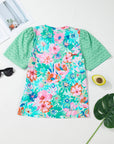 Kendra Eyelet Embroidered Short Sleeve Top