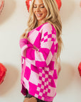 Brynlee Checkered Cardigan