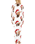 Highland Christmas Cow Women's Western Pajama Set