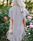 Belen Lace Ruffled T-shirt Dress