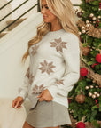 Snowflake Christmas Tunic Sweater