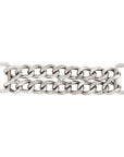 4-1/2" Hilason Double Curb Chain W/ 3/4" Loops Close Links Nickel Plated