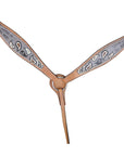 HILASON Western Horse Leather Headstall & Breast Collar Set Tan