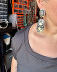 Sterling Silver Dangle Earrings – Native Made by Leander & Rhonda Largo, USA