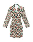 Colorado Aztec Women's Belted Satin Feel Dressing Lounge Robe