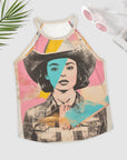 Baha Ranch Turquoise View Retro Pop Western Tank Top