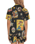 Vintage Cowgirl Collage Western Pajama Set