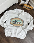 RTS Western Buckle Quarter Zip Medium