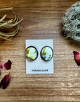 Stud Earrings Palomino Turquoise & Sterling Silver
