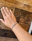 Cuff - Sterling silver Cuff Bracelet 4 mm 6.5”