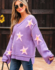Aubrey Brushed Star Oversize Sweater