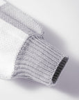 Checker Bishop Sleeve Sweater