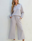Laylah Textured Top and Pants Set