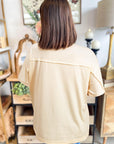 Flower Patchwork Reverse Seam Tee