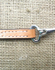 28" Hilason Western Horse Roping Tie Down Strap Snap Tan Silver Spot