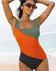 Oakleigh Padded Square Neck One Piece Swimsuit
