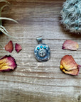 Cowboy Hat Pendant - Kingman Turquoise & Sterling Silver