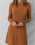 Madeline Ribbed Mini Sweater Dress