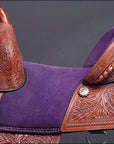 Hilason Western American Leather Trail Barrel Racing Horse Saddle