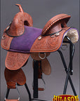 Hilason Western American Leather Trail Barrel Racing Horse Saddle