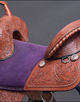 Hilason Western American Leather Trail Barrel Racing Horse Saddle