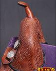 Hilason Western American Leather Trail Barrel Racing Horse Saddle