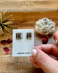 Finish Sterling silver stud earrings