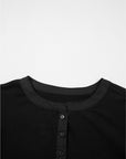Ribbed Patchwork Puff Sleeve Top