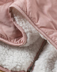 Solid Fleece Lined Quilted Vest Coat