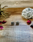 Finish Sterling silver stud earrings