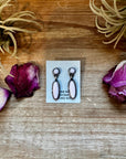 Pink Conch Dangle Earrings – Sterling Silver – Native Made by Marcella James