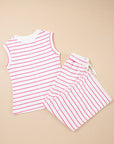 Stripe Top and Pants Set