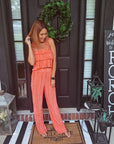 Coral Ruffle Set
