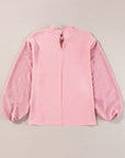 June Swiss Dot Balloon Sleeve Loose Blouse
