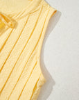 Bow Tie Pleated Tank Top