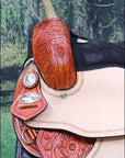 Flex Tree Western Horse Saddle American Leather Trail Barrel By Hilason