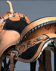 Hilason Flex Tree Western Horse Saddle American Leather Trail Barrel Racing By