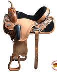 Hilason Flex Tree Western Horse Saddle American Leather Trail Barrel Racing By